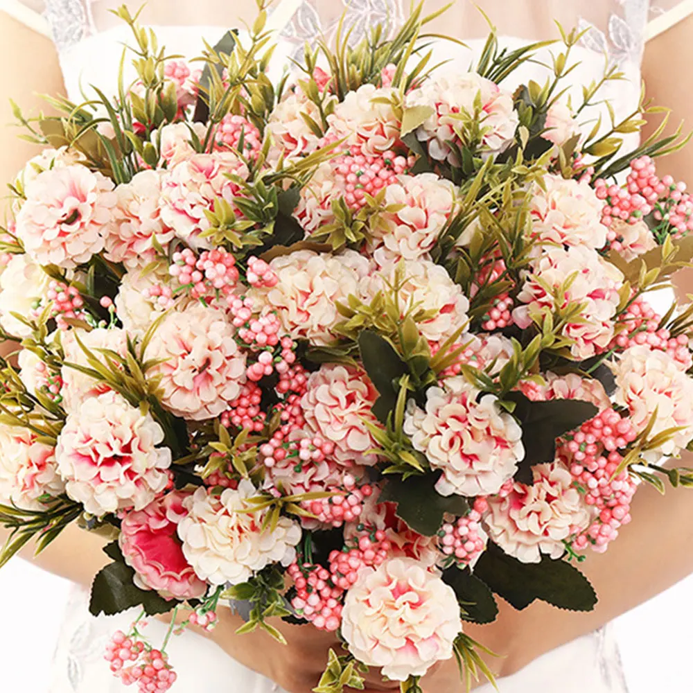 Красивые Искусственные цветы для Рождественского украшения искусственные