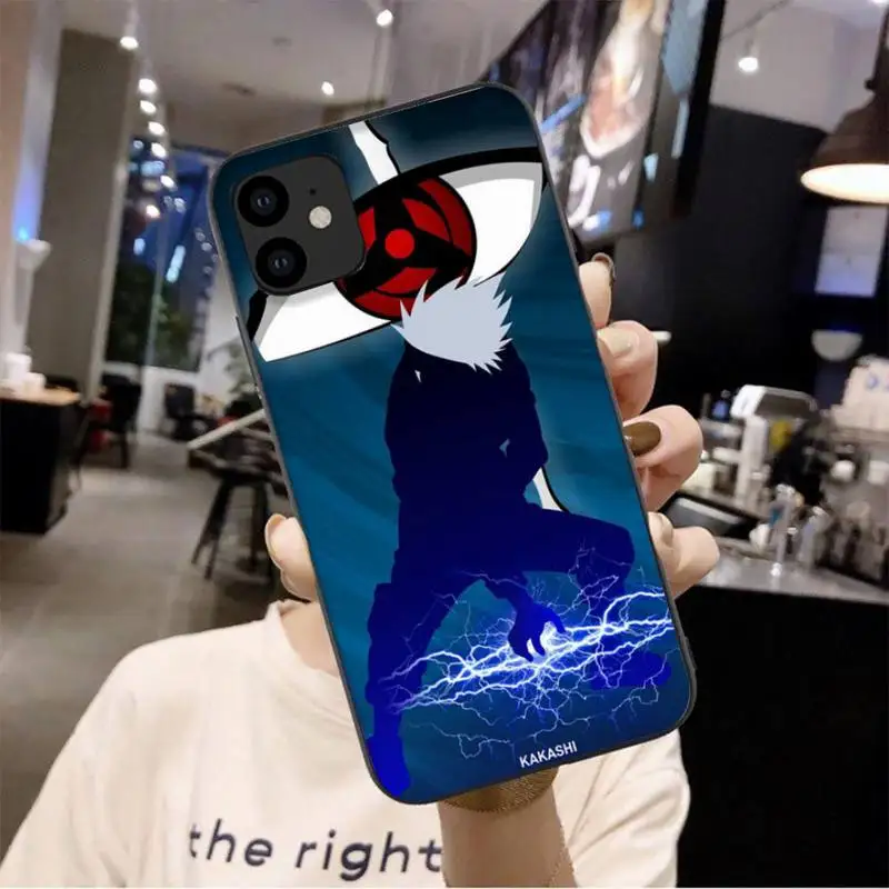 

0 Naruto Kakashi Black Soft Phone Case For Iphone 6 6s 7 8 Plus XR X XS 11 12 Pro Mini Max