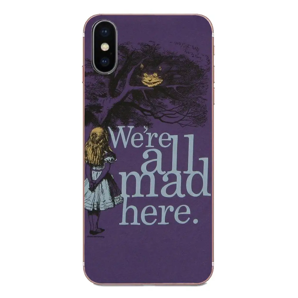 We're All Mad Here Alice In Wonderland Photographic For Galaxy J1 J2 J3 J330 J4 J5 J6 J7 J730 J8 2015 2016 2017 2018 mini Pro |
