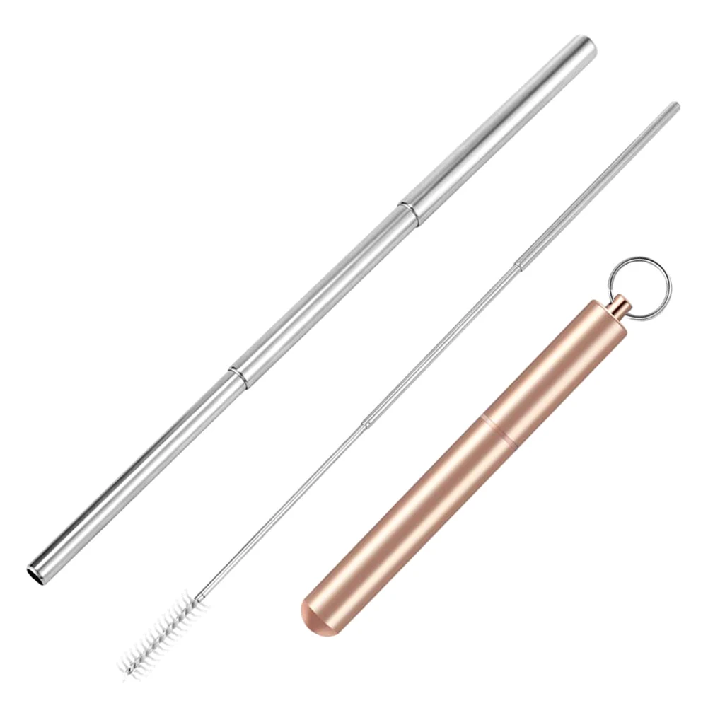 1 шт. многоразовые Портативный Нержавеющая сталь питьевой соломы