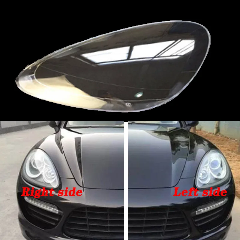 Для Porsche Cayenne 2010- передние фары прозрачные абажуры лампы оболочки маски фары крышка объектива фары стекло