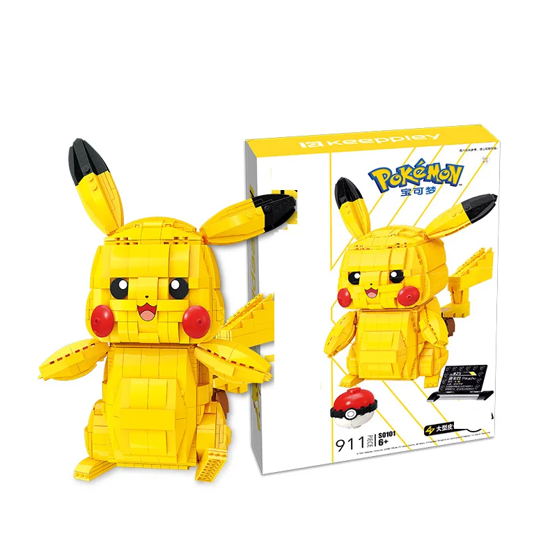 

Покемон Pikachued 911 шт. кирпичи игрушки строительные блоки для творчества Diy Собранный развивающие игрушки модель подарок для детей