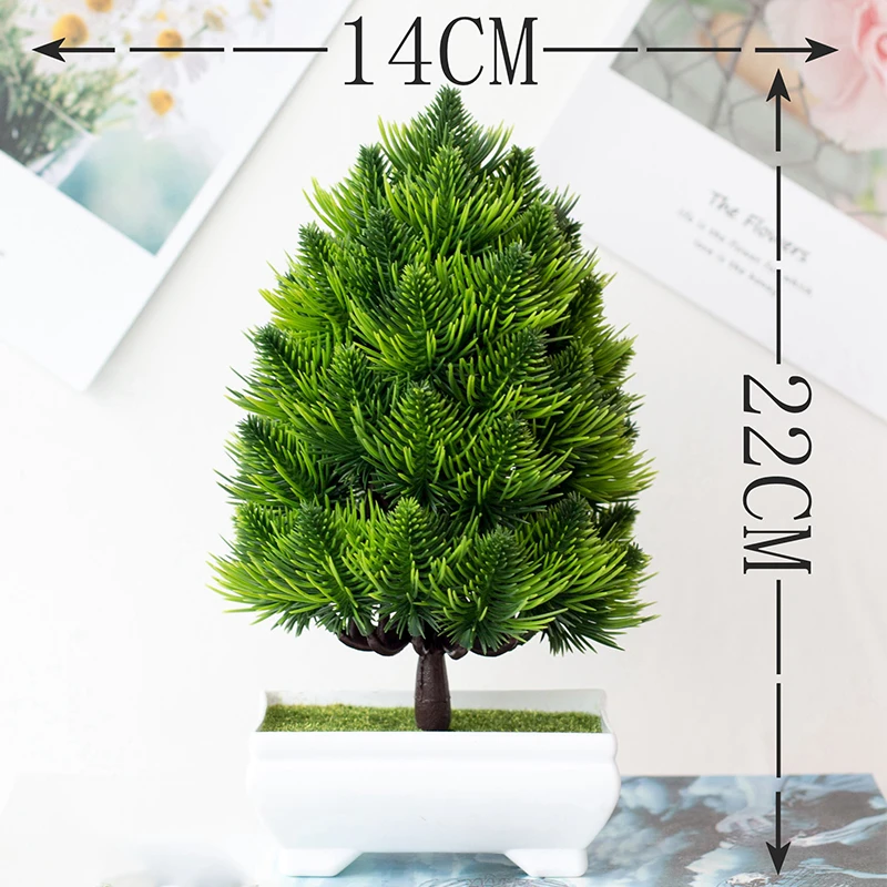 Искусственное растение бонсай маленькое Горшечное искусственное поддельный