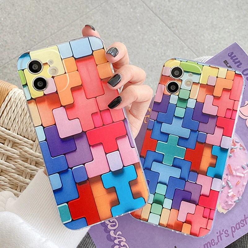 

Fashion Creative Phone Case For IPhone 11 Pro Max Mini TPU IPhone 12 Pro Max 7 8 Plus SE 2020 Soft Shell Colorful Back Cover