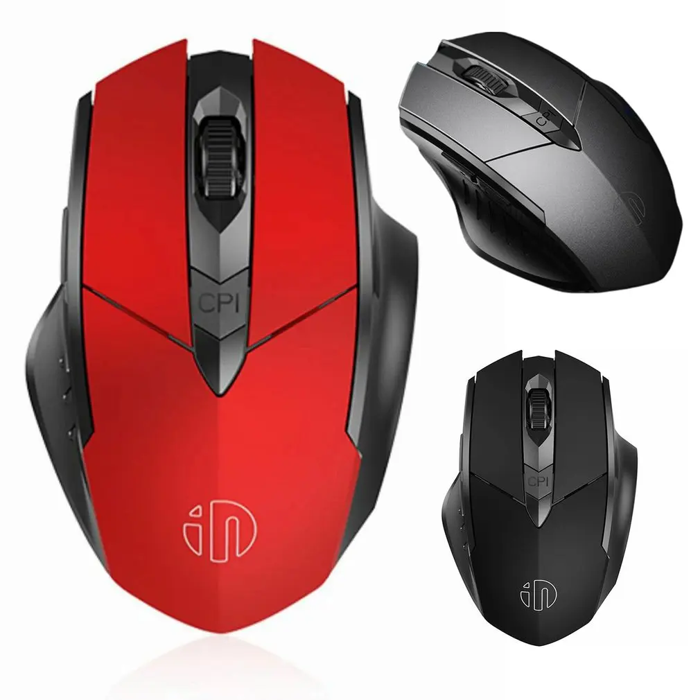 

2.4G USB Wireless Mouse for Computer Laptop PC Silent Rechargeable Charging Home Game Ergonomic Noiseless Mouse