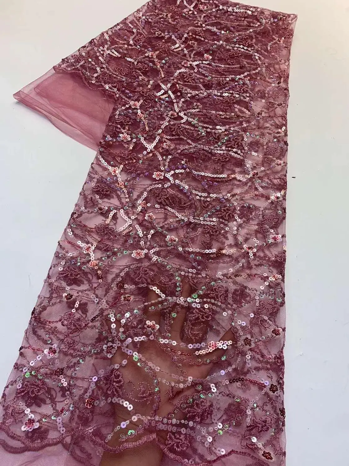 

The latest embroidery sequins/French mesh African sequin embroidery fabrics for evening dresses/wedding/party dresses