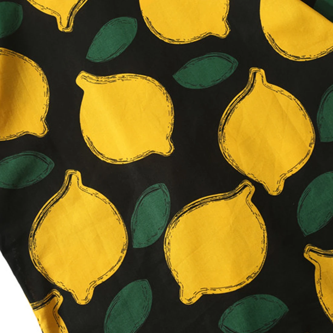 Асимметричная футболка с принтом лимона модные повседневные рубашки коротким