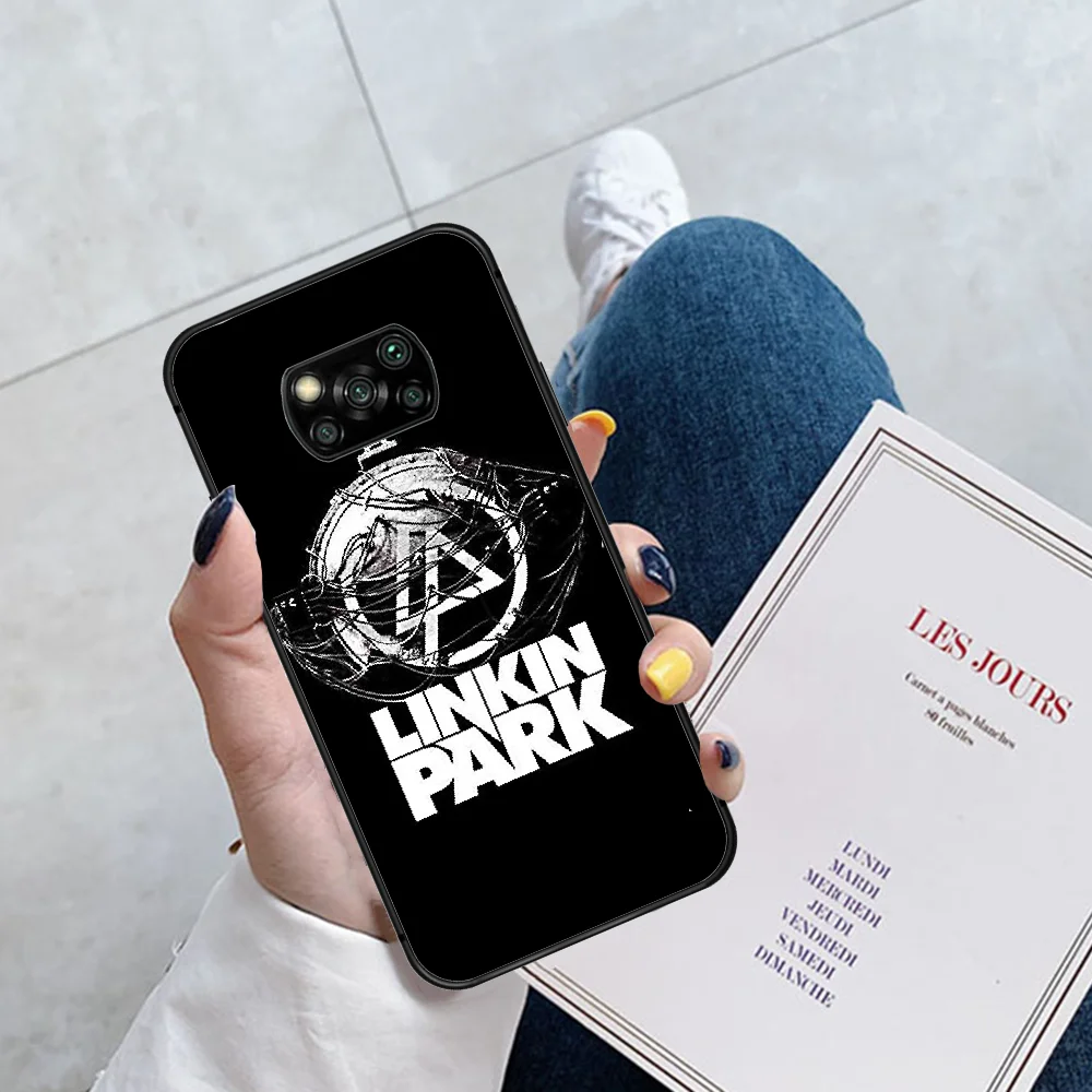 

Linkin Rock and Park Band Phone Case Cover Hull For Xiaomi Mi A2 A3 8 9 SE 9T 10 10T Lite Pro Ultra Poco X3 black Funda Fashion