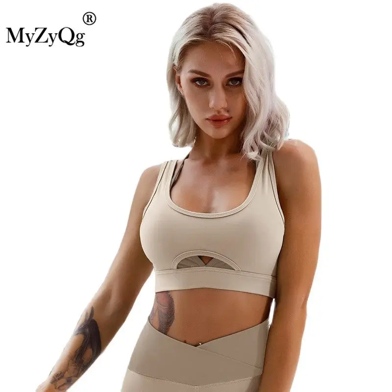 

Women Sports Vest Yoga Bra with Chest Pad Beauty Back Gather Shockproof Running Underwear Gym Fitness Workout Top