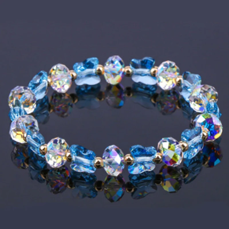 Новинка Модная Яркая обувь AB бабочка с украшением в виде кристаллов бисера