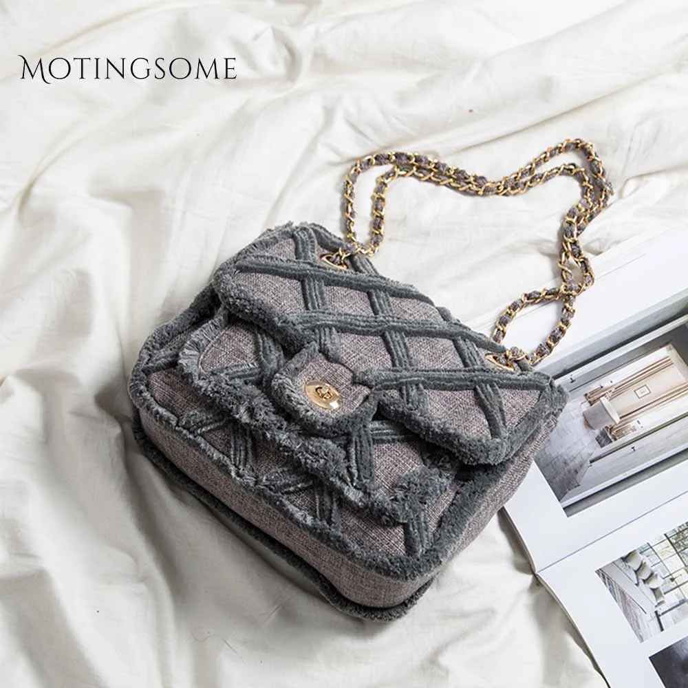 Diamounds сетчатая женская сумка с клапаном Брезентовая плюшевой подкладкой через