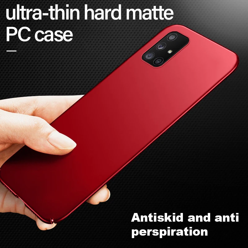 Ultra-thin Hard Matte PC Phone Case For Samsung Galaxy Note 20 10 9 8 S23 S22 S21 S20 S10 S9 Plus A71 A51 Luxury Frosted Cover