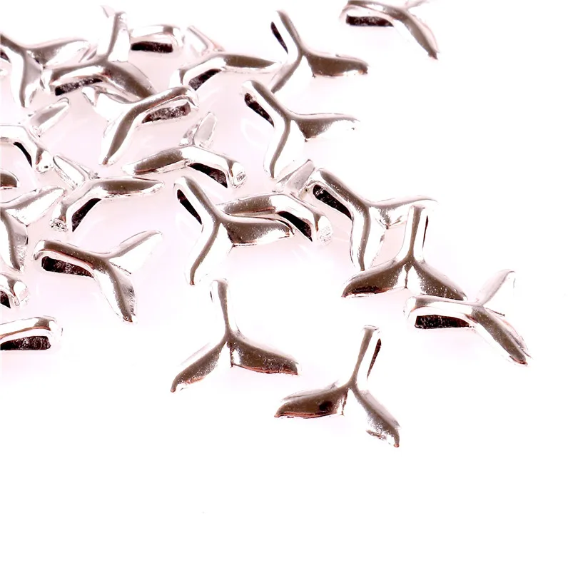 

100pcs Alloy Cute Fish Tail Charm Pendant DIY Jewelry Making Supplies Handmade Earring Anklets Accessories Charms Bulk Component
