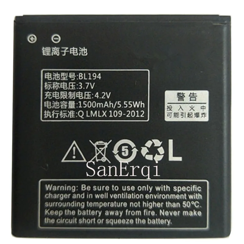 

10pcs High Quality BL194 Battery For Lenovo A520 A660 A690 A370 A530 A698T A288T A298T Battery