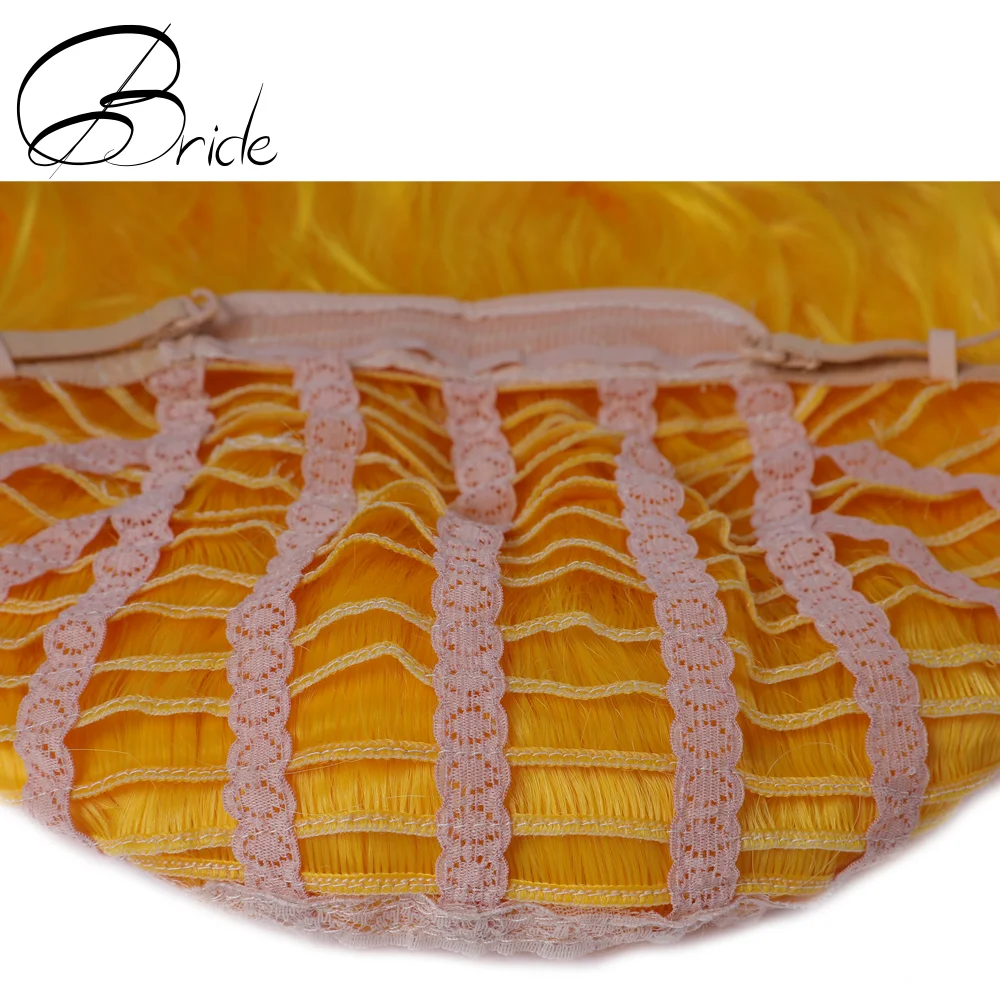 Парик для невесты 24 дюйма синтетические волосы с акварелью и шапочкой