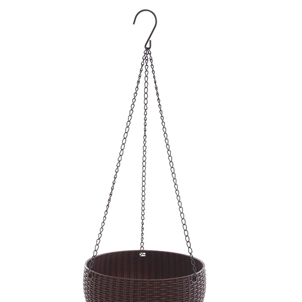 

Hanging Basket Rattan Flowerpot Self-Watering Art Flowerpot Plastic Resin Planting Tools Gardening Supplies Convenient New