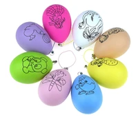 colorful easter toy eggs funny diy cartoon paninting kindergarten toy eggs kids color painting