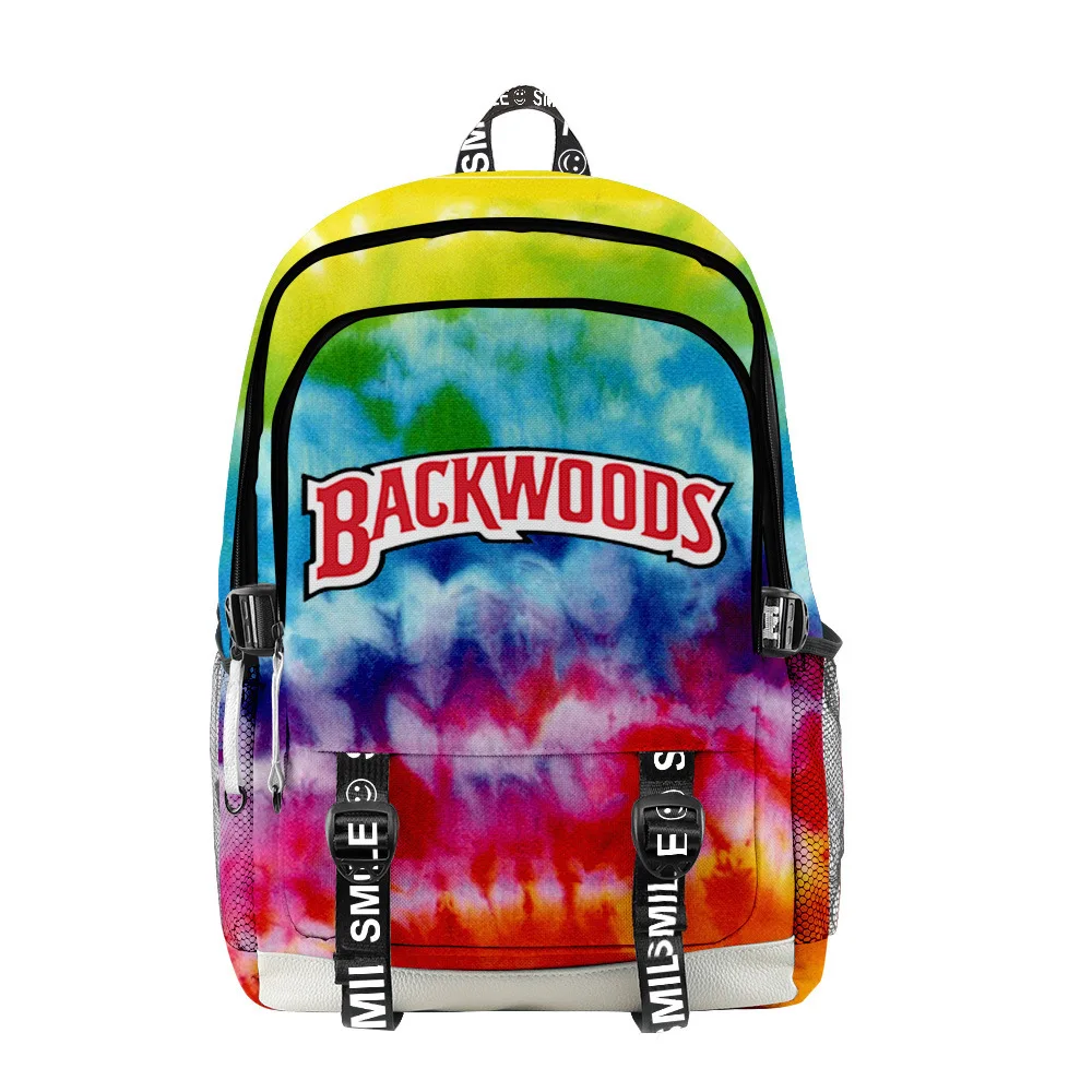 

2020 BACKWOODS Backpack Cigar tie-dye 3D Digital Color Printing Young Men And Women Travel Outing Student School Bag Travel Bag