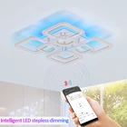 Люстры светодиодные, для гостиной, кухни, спальни, в стиле арт-деко, с регулируемой яркостью, белого цвета, 2021