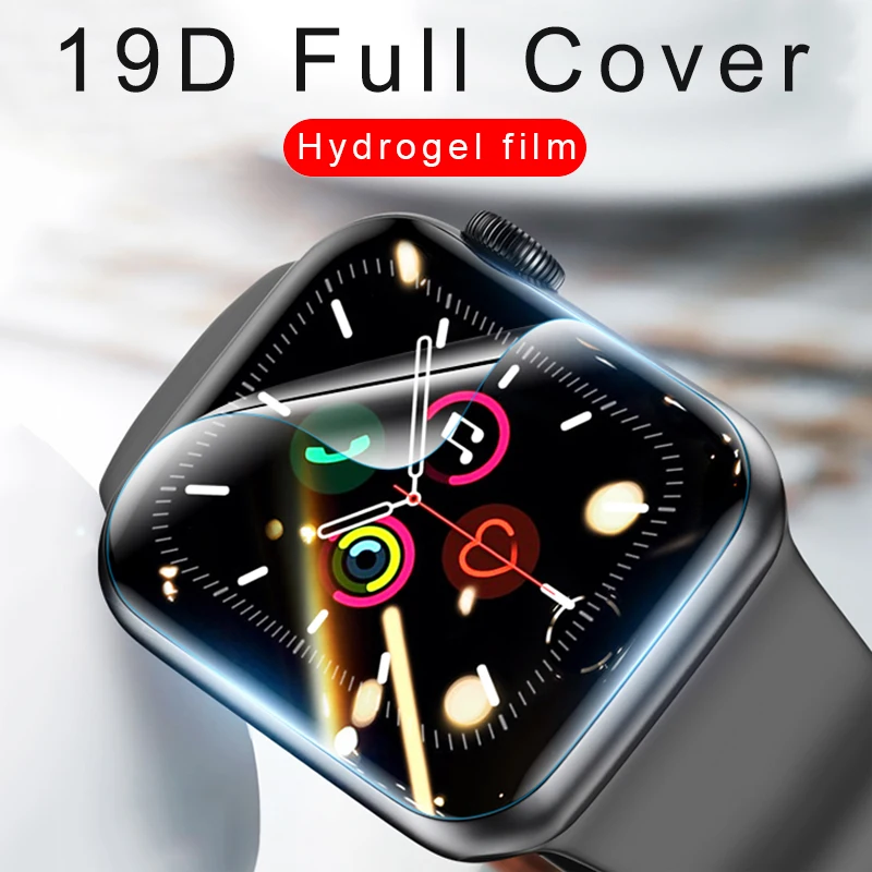Гидрогелевая пленка на весь экран для Apple Watch серии SE 6 5 4 2 защитные пленки 38 мм 42 40