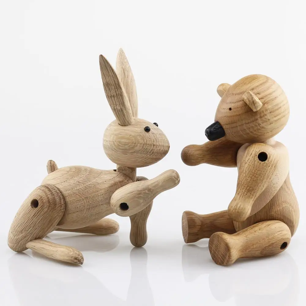 Оригинальный дизайн в скандинавском стиле Искусственный Кролик статуэтки для