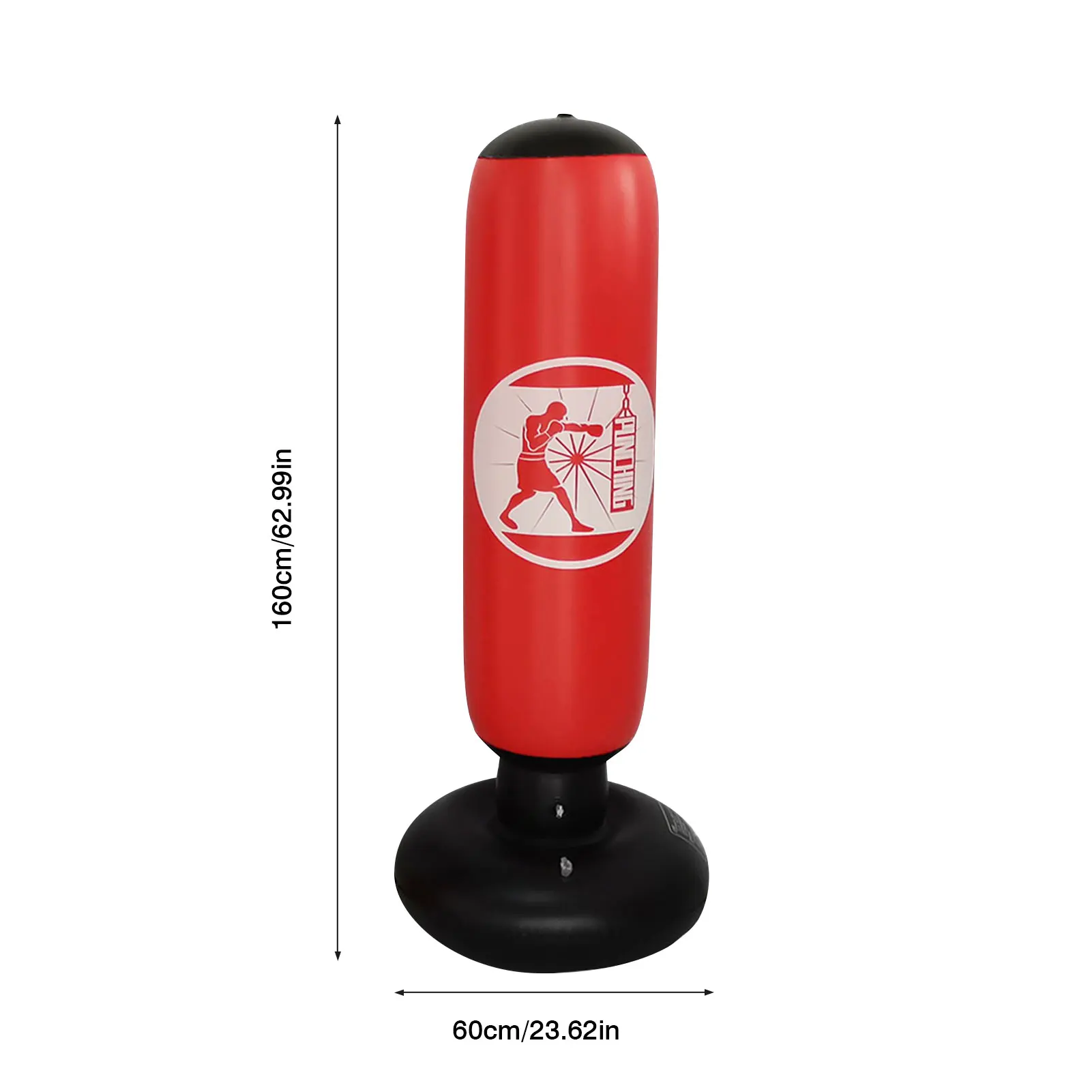 

47.2/63 Inch Inflatable Punching Bag Children's Inflatable Punching Pillar Punching Bag Vertical Boxing Training Equipment