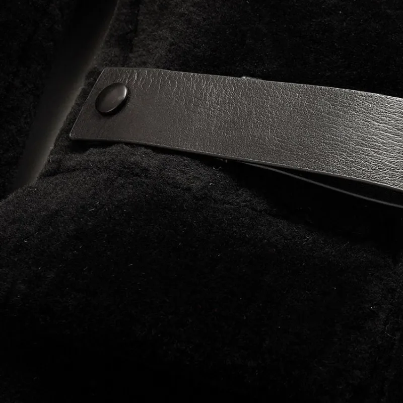 

New Winter Mens Lapel Collar Coats High Quality Real Fur Long Coat Male Slim Fit Long Sleeve Outerwear Plus Size L-4XL