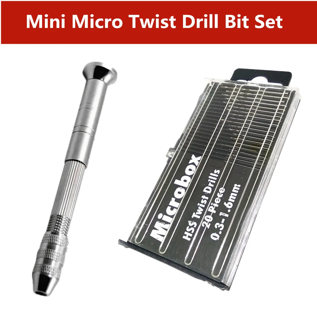 31 шт. Мини Микро алюминиевая ручная дрель с бесключевым патроном HSS спиральное
