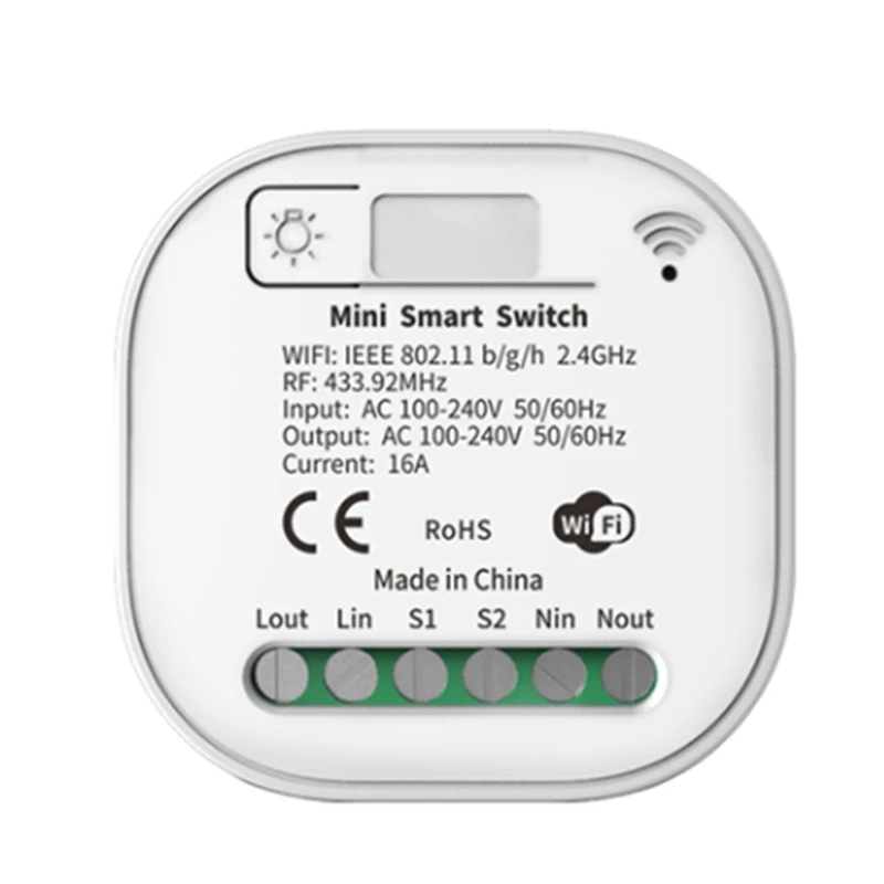 

16A WIFI Switch Smart Home Tuya App Remote Control Smart Timer Switch No Battery Light Switch Work with Home Alexa