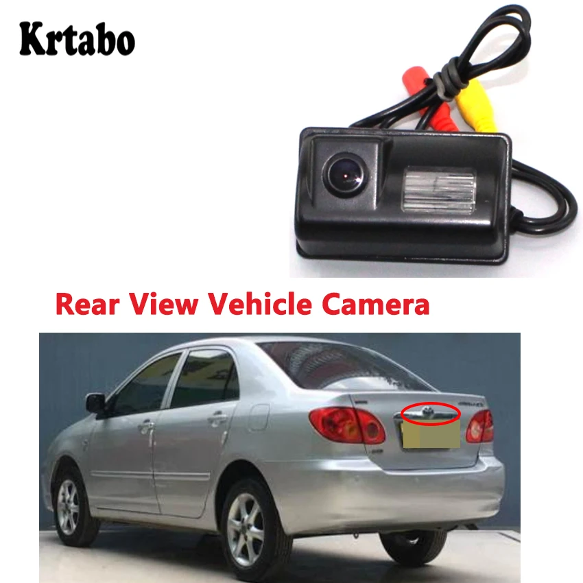 Krtabo HD автомобильная парковочная камера для Toyota Corolla EX 2009 2010 2011 2012 Камера заднего вида Водонепроницаемая камера заднего вида