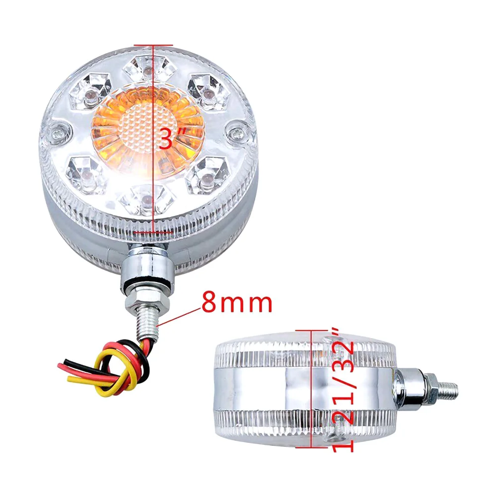Универсальный светодиодный стоп сигнал поворота для грузовиков 2 шт. 24 В дюйма