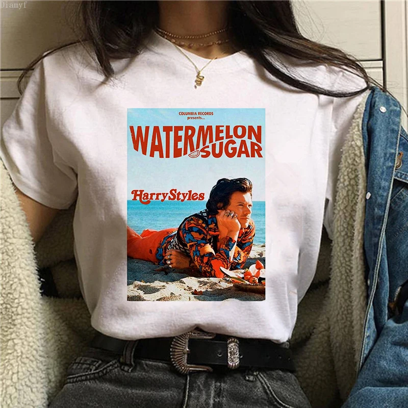 

Y2k Harry Watermelon sugar t shirt women Harajuku TPWK T-shirt Love On Tour 2020 Tops Harry Styles Fine Line graphic clothes