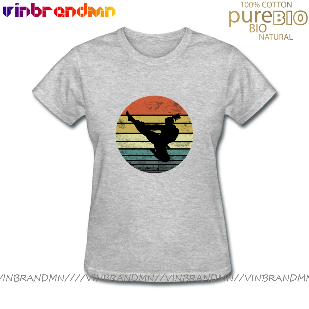 Женская футболка с короткими рукавами Повседневная из чистого хлопка в