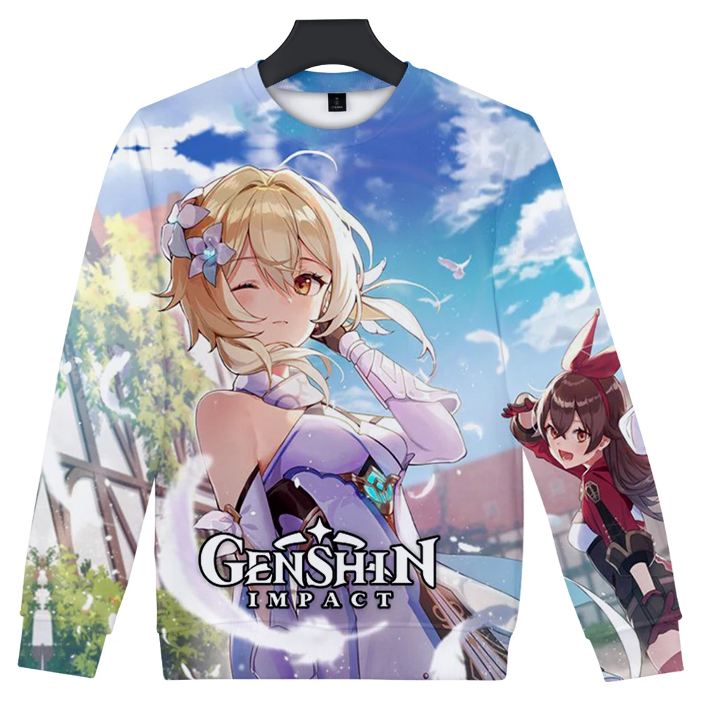

Genshin Impact 3d printing unisex O-neck anime sweatshirt warm winter streetwear sweatshirt casual fashion clothes