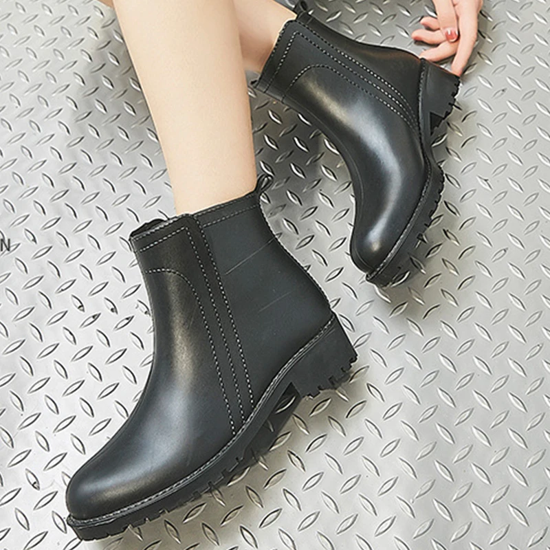 Женские непромокаемые ботинки Нескользящие с низким верхом водонепроницаемые
