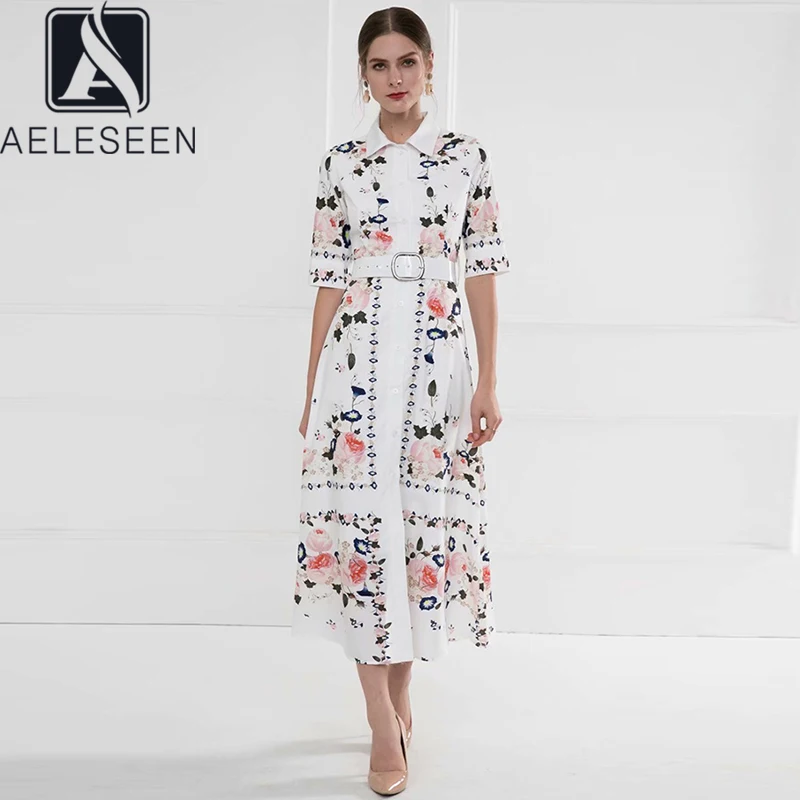 Женское длинное вечернее платье AELESEEN элегантное белое размера плюс с коротким