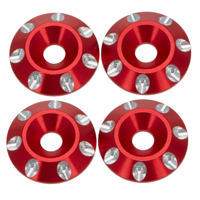 

2X Metal Tail Wing M3 Countersunk Screws Washers for 1/10 Scale Off Road Buggy Monster Truck RC Dift Cars,4