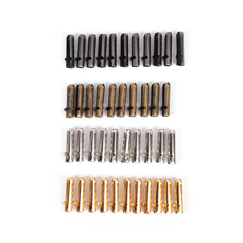 

10pcs Metal Aglets DIY Shoelaces Repair Shoe Lace Tips Replacement End