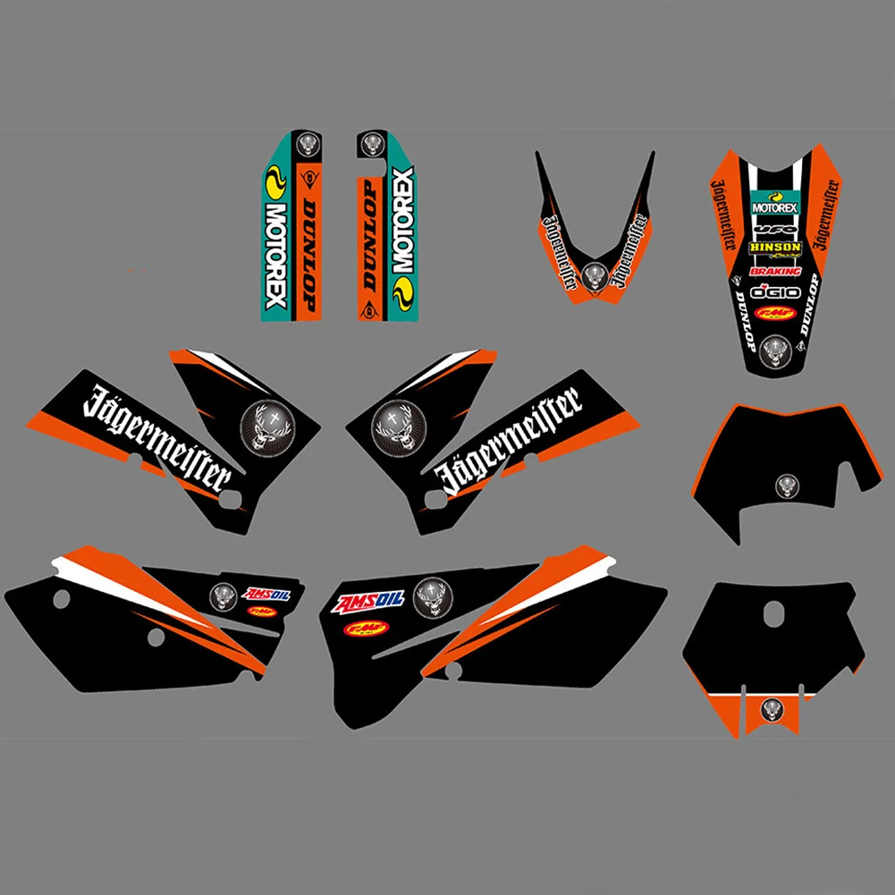 Индивидуальные графические и технические наклейки для мотоциклов KTM 2005 2006 2007 EXC XC