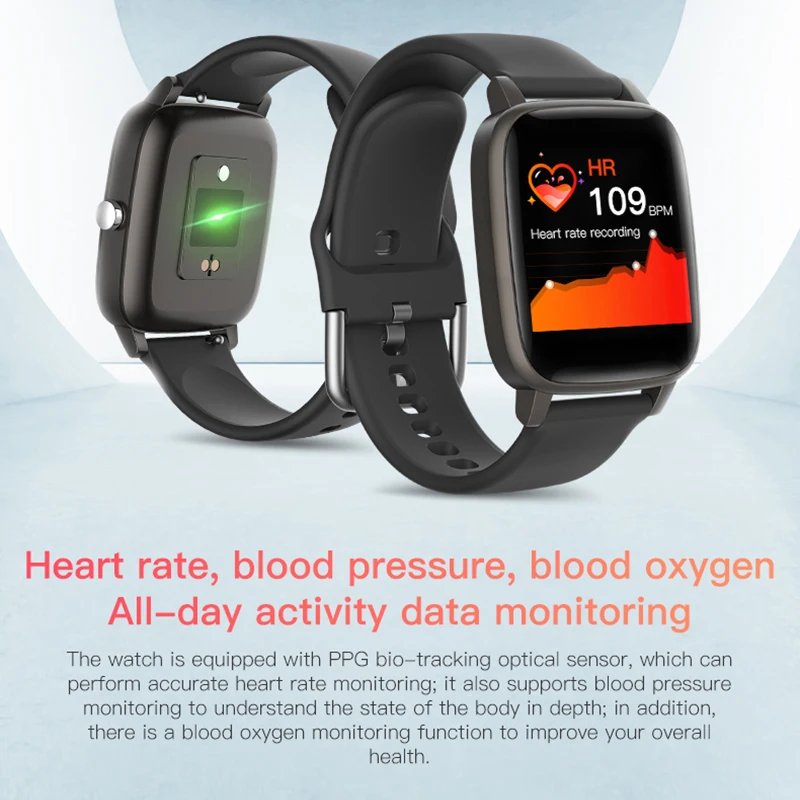 

2020New Sport Smart Watch Men Body Temperature Measure Heart Rate Blood Pressure Oxygen Bracelet Call Reminder Watches For Women