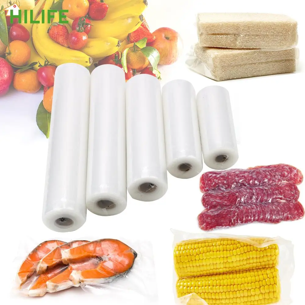 

Storage Bag Kitchen Storage Vacuum Food Vegetable Meat Fresh Bag Food Vacuum Bag For Vacuum Sealer 12/15/20/25/28 cm x 5m