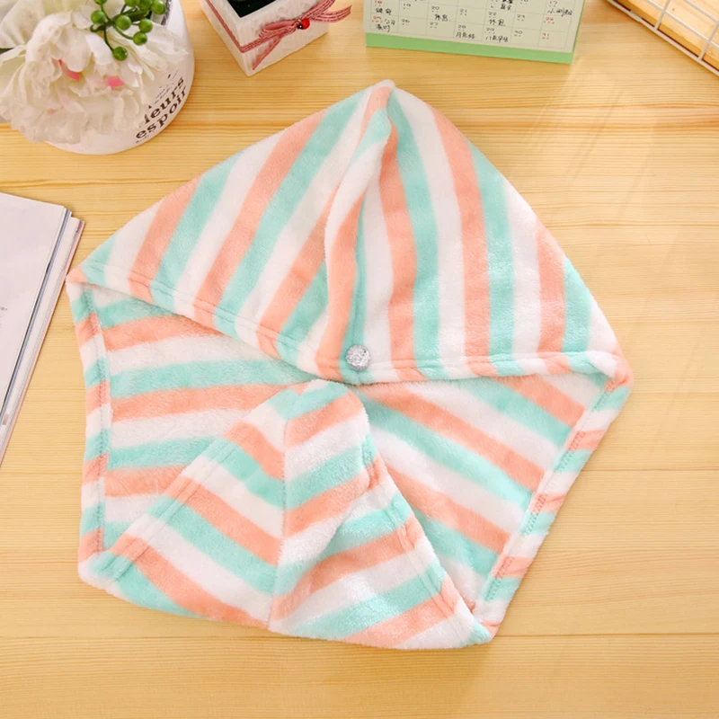 Magic Lovely Lady Dry Hair Cap Quick Dry Hair Towels Drying Bathroom Soft Towels Woman Head Wrap Hat Hair Bath Towels for Adults