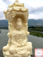 ivory fruit guanyin tathagata the three holy pagodas in the west is like a car ornament for financial security and peace