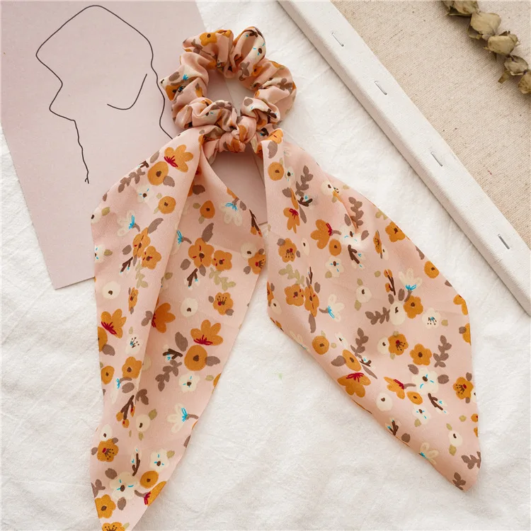 

New Floral Fresh Elastic Hair Band Women Ponytail Sweet Head Band