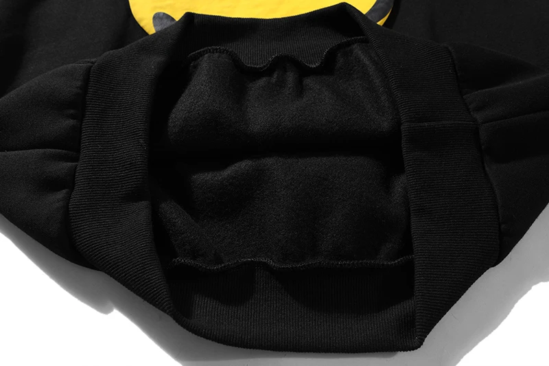 

High Street Smiley Fleece Casual Sweatshirt Men and Women Colorful Letter Print Oversize Stranger Things Pullover Hooded Hoodies