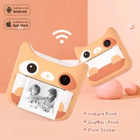children camera with print instant print camera 2 4inch ips screen digital photo video camera toys for kids boy girl gifts 1080p