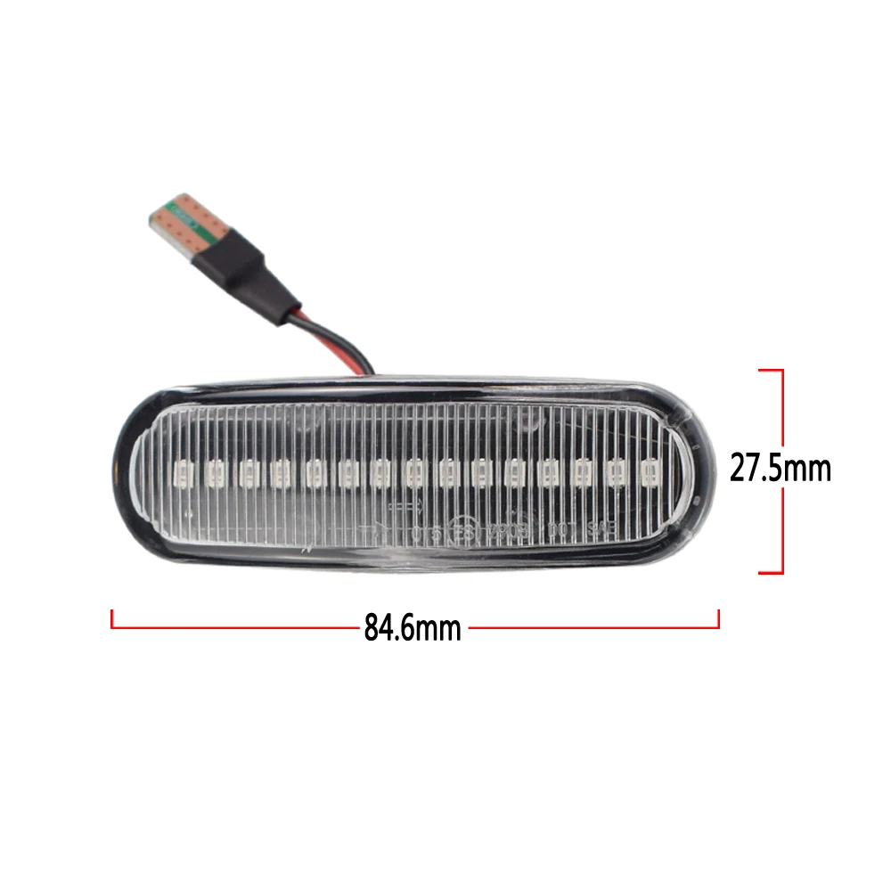 

2pcs For Fiat Panda Van 169 Multipla 186 Qubo 225 Peugeot Citroen Lancia Musa(350) LED Dynamic Turn Signal Lights Side Marker