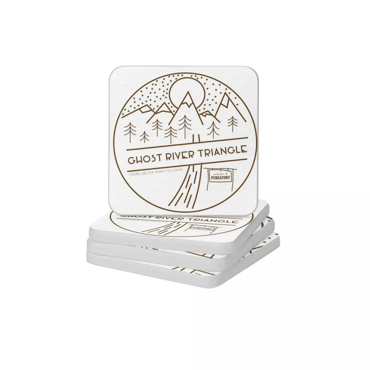 Призрак река треугольник Добро пожаловать диатомит земля квадратная круглая