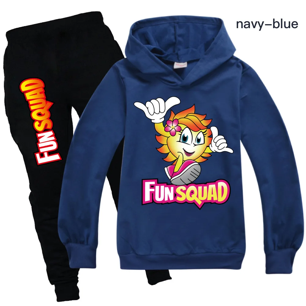 Fun Squad game Girls Clothes Autumn Long Sleeve Shirts + Pants boy Suits Children Clothing Sets Kids Clothes Teen 100cm-170cm
