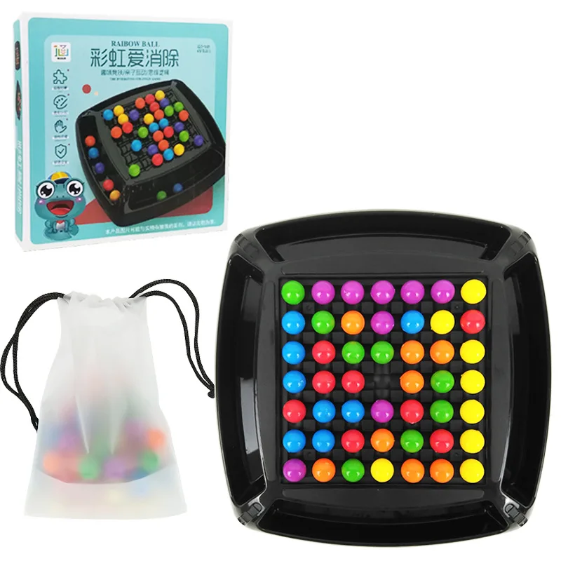 

4710 desktop Xiaole toy game parent-child interaction happy love eliminates rainbow Xiaole against chess pieces